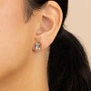 SHINE by Sterling Forever Sterling Silver Emerald Cut Bezel Set Stud Earrings - 2 of 4