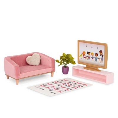 Our Generation Lovely Living Room Furniture Accessory Set for 18" Dolls
