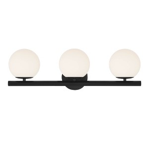 Designers Fountain Crown Heights 3 - Light Vanity in  Matte Black - 1 of 1