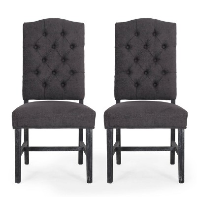 2pk Hyvonen Contemporary Fabric Tufted Dining Chairs - Christopher Knight Home