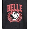 Women's - Peanuts - Belle Collegiate Lightweight French Terry Wide Neck Long Sleeve Shirt - 2 of 4