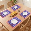 REGALWOVEN Placemats Set of 6 Leather Placemats for Kitchen Dining Table Decor  Heat Resistant - 3 of 4