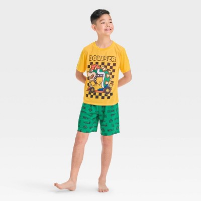 Boys' Bowser 2pc Pajama Set - Yellow