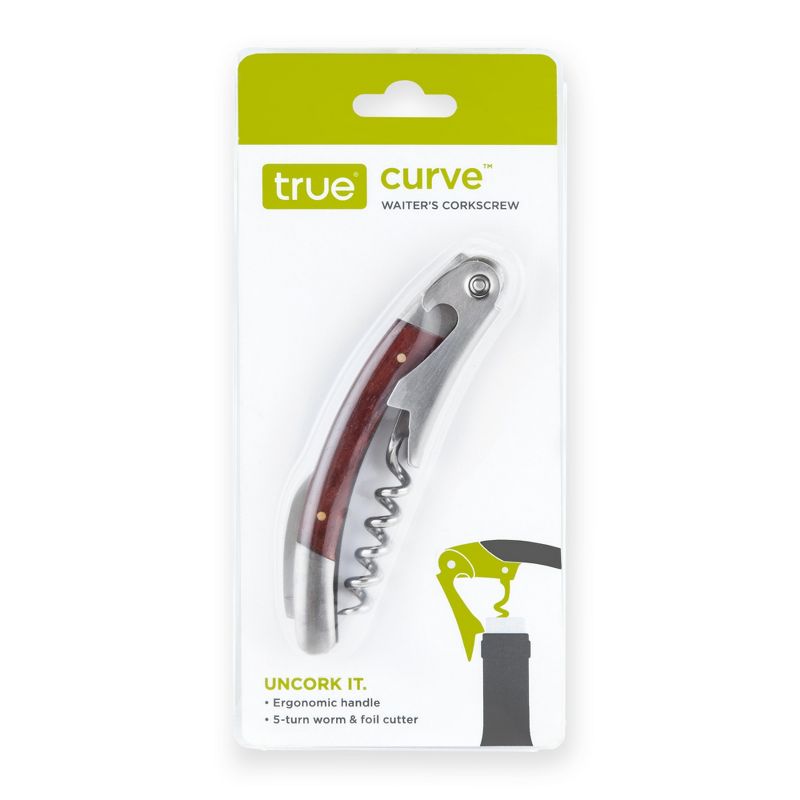 True Curve™: Waiter's Corkscrew, Brown Finish, 2 of 4