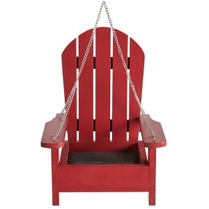 The Lakeside Collection Hanging Beach Chair with Mesh Bottom Bird Feeder - 1 of 3