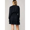 Women's Autumn Ruffled Surplice Mini Dress - current air - 3 of 4