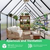 Aluminum-Framed Polycarbonate Greenhouse, Heavy Duty Polycarbonate Greenhouse with Roof Vent, Large Enhanced Aluminum Greenhouse Kit - 3 of 4