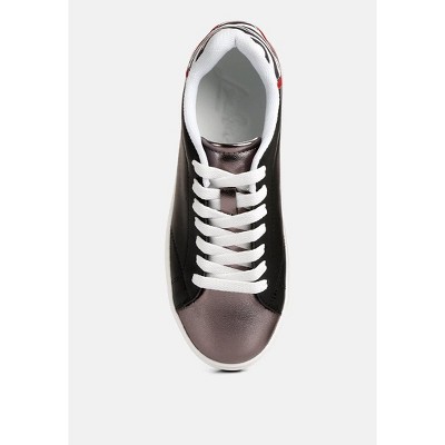 Женские кроссовки London Rag Womens Dory Metallic Accent Sneakers 9 — фото 4