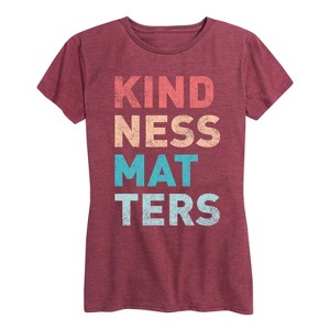 Women's - Instant Message - Kindness Matters Short Sleeve Graphic T-Shirt - 1 of 4