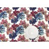 KOVOT Tablecloth Floral 60" x 84" Table Cover for Indoor or Outdoor Summer Spring Fall Flower Design Rectangle Oblong Tablecloth - Purple/Blue - 3 of 4