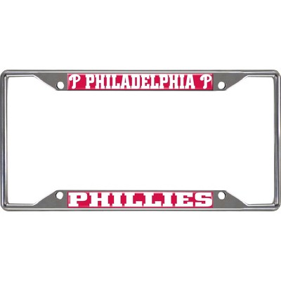 MLB Philadelphia Phillies Stainless Steel License Plate Frame
