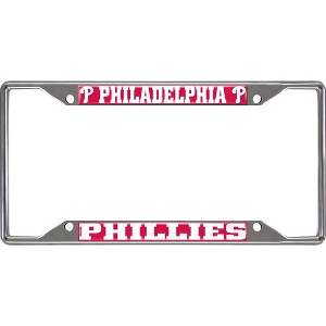 MLB Philadelphia Phillies Stainless Steel License Plate Frame - 1 of 3