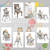 Kinder King 8 in 1 Baby High Chair, Coverts to Dining Booster Seat, Removable Tray & Double Seat Cover, Easy to Wipe - 3 of 4