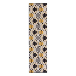 World Rug Gallery Contemporary Geometric Stripe Non-Slip (Non-skid) Area Rug - 1 of 4