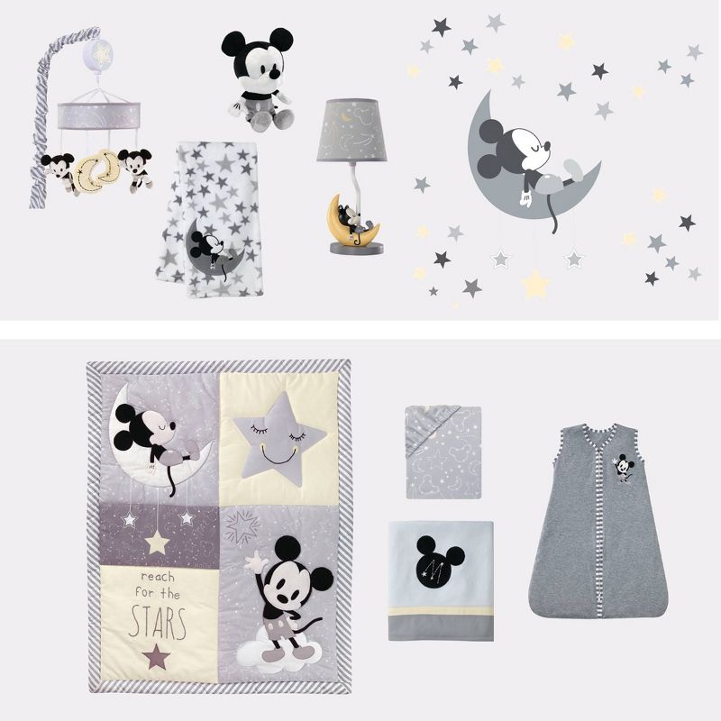 Lambs &#38; Ivy Disney Baby Nursery Crib Fitted Sheet - Mickey Mouse, 4 of 5