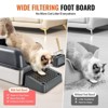 Munora 6" Deep Odor-Free Cat Litter Box, Stainless Steel with Filtering Foot Board - 4 of 4