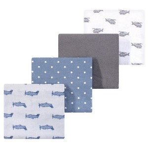 Luvable Friends Little Treasure Flannel Receiving Blankets 4pk - 1 of 1