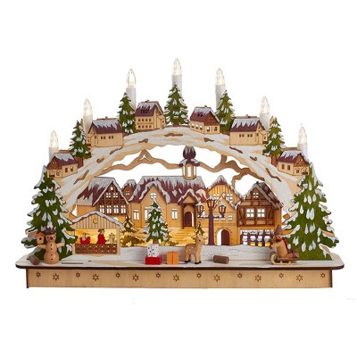 Kurt Adler 17.5" LED Village Tablepiece