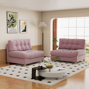 PexFix Modern Velvet Love Seat Sofa Suitable for Living room Apartment Bedroom Office - 1 of 4