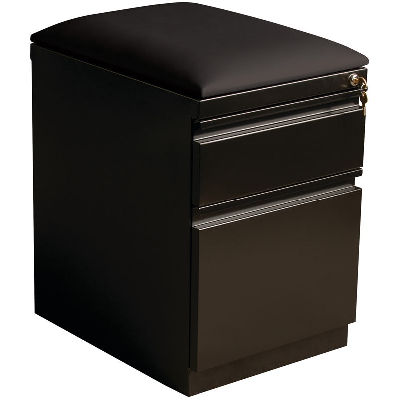 Steel Mobile Seat  Box x-File Cabinet in Black-Hirsh Industries, 3 of 5