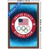 Trends International Team USA: 2026 Winter Olympics (Milan) - Logo Framed Wall Poster Prints - 3 of 4