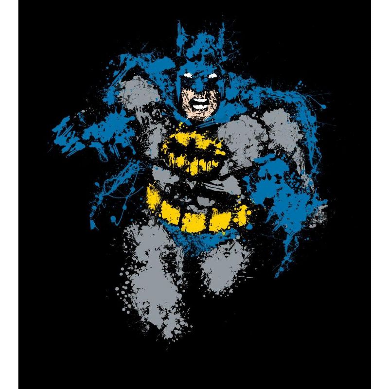 Batman Splatter Art Black T-shirt Toddler Boy to Youth Boy, 2 of 4