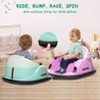 12V Kids Ride On Bumper Car Electric Bumping Car for Toddlers with Remote Control, 360° Spin - 3 of 4