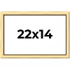PosterPalooza | Simple Gold Picture Frame - UV Acrylic, Backing Board, Hanging Hardware Included - 2 of 4