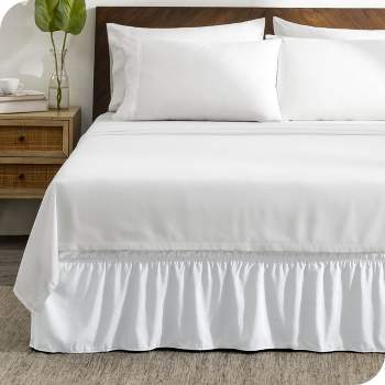 Adjustable Wrap Around Ruffled Bed Skirt by Bare Home