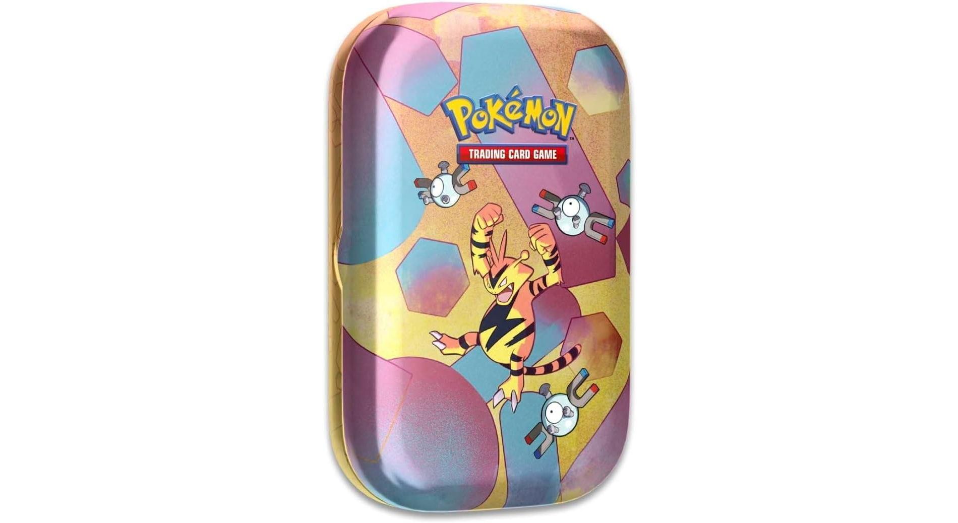 Pokemon TCG: Scarlet & Violet—151 Mini Tin – Electabuzz and Magnemite (2 Booster Packs, 1 Coin & 1 Art Card)