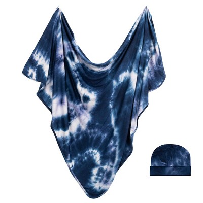 Bazzle Baby Forever Swaddle Wrap - Navy Tie-Dye