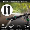 Unique Bargains Bike Handlebar Grips Covers 4.8" Black 1 Pair - 2 of 4