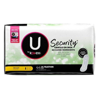 Buy U By Kotex Security Ultra Thin Pads Regular Unscented 44ct Online In Hungary