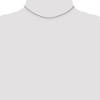 Black Bow Jewelry 1.25mm, 14k White Gold, Solid Spiga Chain Necklace - 2 of 4