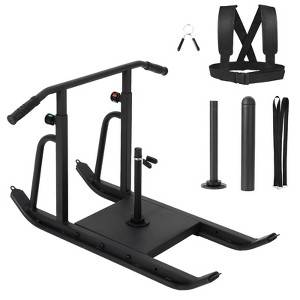 GOCAPTAIN  Weight Sleds for Training, Heavy-Duty Push Pull Sled for Workout Fitness, Running Speed, Fits 1" & 2" Weight Plates - 1 of 4
