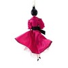 De Carlini Italian Ornaments 6.75 In Anastasia In Fuschia Dress Christmas Tree Ornament , Diva Fashion (1PC) - 2 of 3