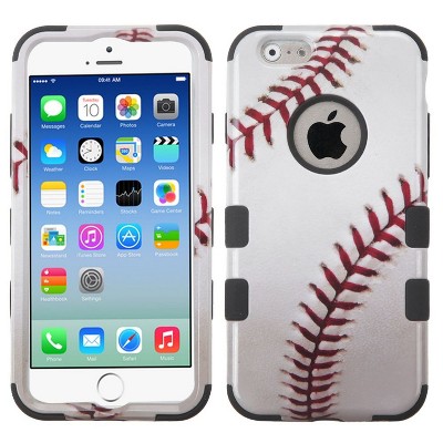 MYBAT For Apple iPhone 6/6s Baseball Tuff Hard Silicone Hybrid Plastic Case Cover