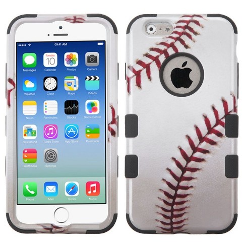 MYBAT For Apple iPhone 6/6s Baseball Tuff Hard Silicone Hybrid Plastic Case  Cover