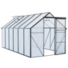 VYNXARIA 6*12 FT Polycarbonate Greenhouse Raised Base and Anchor Aluminum Heavy Duty Walk-in Greenhouses for Outdoor Backyard in All Season,Black - 3 of 4