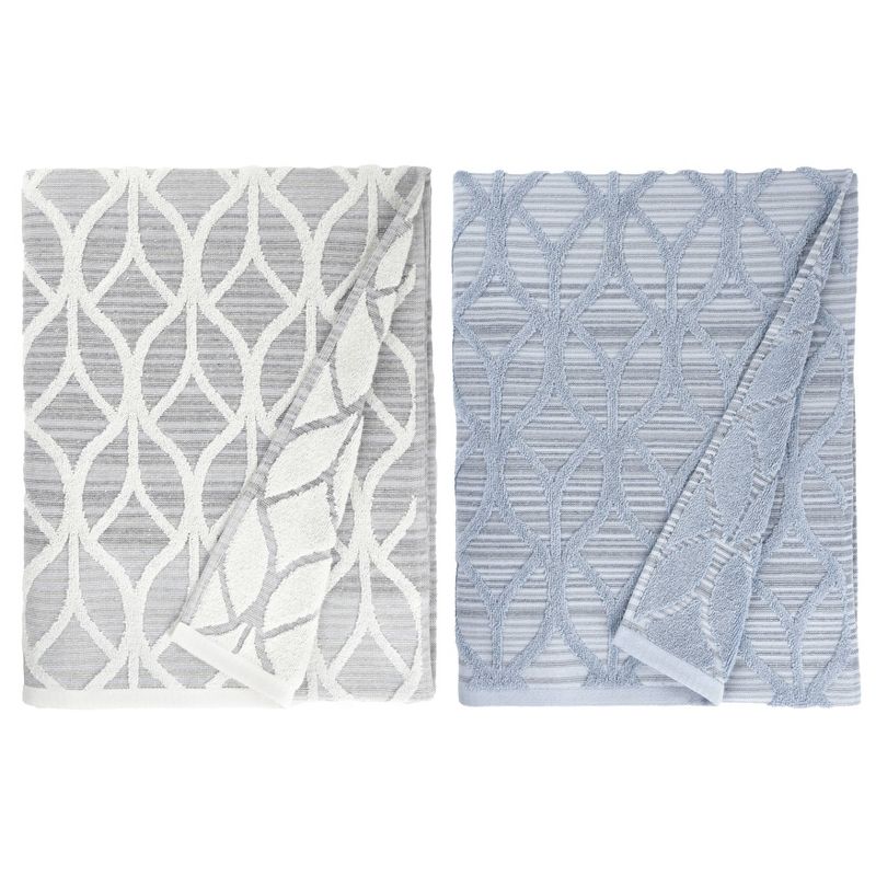 Alev Jacquard Bath Towel Blue - Linum Home Textiles, 3 of 4