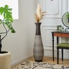ORRD 39" Tall Floor Vase with Brushed Gold Finish, Artificial Rattan Style Decor for Living Room & Entryway - 2 of 4