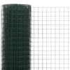 vidaXL Chicken Wire Fence Steel with PVC Coating 32.8'x4.9' Green - 3 of 4