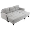 CAVINAS 83.4" L-Shaped Sectional Sofa,Mordern Modular Couch with 1 Reversible Chaise Lounge and 2 USB Ports,Modern Cloud Couch Sectional - 2 of 4
