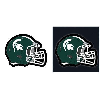 Evergreen Ultra-Thin Edgelight LED Wall Decor, Helmet, Michigan State University- 19.5 x 15 Inches Made In USA