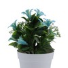Unique Bargains Artificial Plants Morning Glory Hanging Basket Plastic 3.94"x3.94"x7.87" 1 Pcs - 4 of 4
