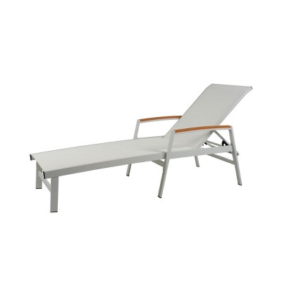 Outdoor Lounge Chairs with Adjustable Backrest and Mesh Seat, Chaise Lounge Chair for Patio or Poolside Comfort-Maison Boucle