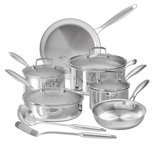 SKONYON 12pc Cookware Set Granite Coated Pots and Pans - 1 of 4