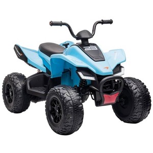 Licensed McLaren 24V Kids Ride-On Car, Electric 4-Wheeler Quad ATV w/ 2 Speeds, LED, Bluetooth & Music - 1 of 4