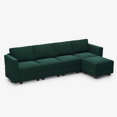 Belffin Modular Velvet Sofa with Storage Seat (5 Seats + 6 Sides)