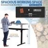 Celebalcony 71'' Adjustable Height Standing Desk, Computer Desks with Memory Preset, Splice Tabletop, Black Frame - 2 of 4